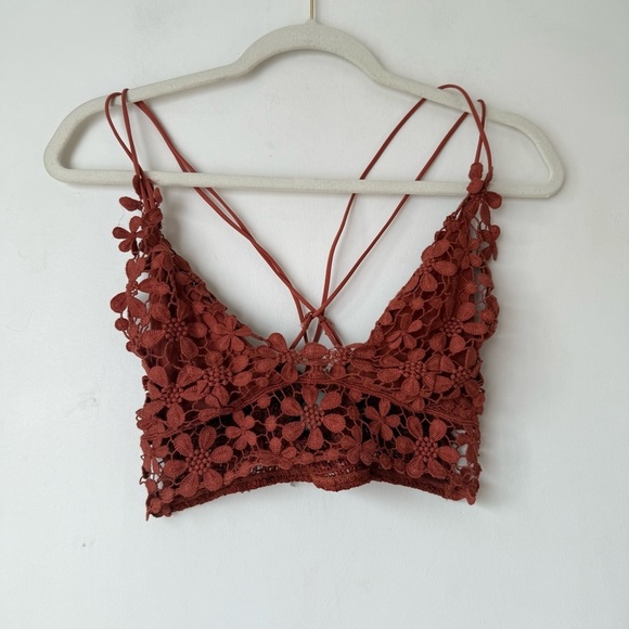 Free People Intimately Miss Dazie Bralette In Terracotta XS - Picture 5 of 8